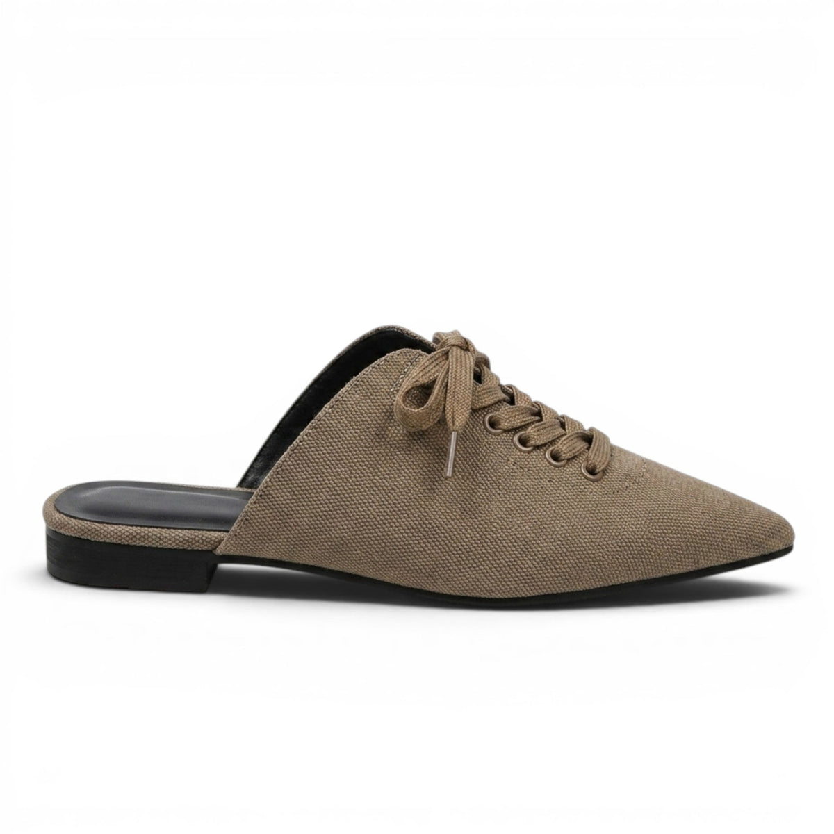 Sleek Nerissa Open-Back Pointed-Toe Mules