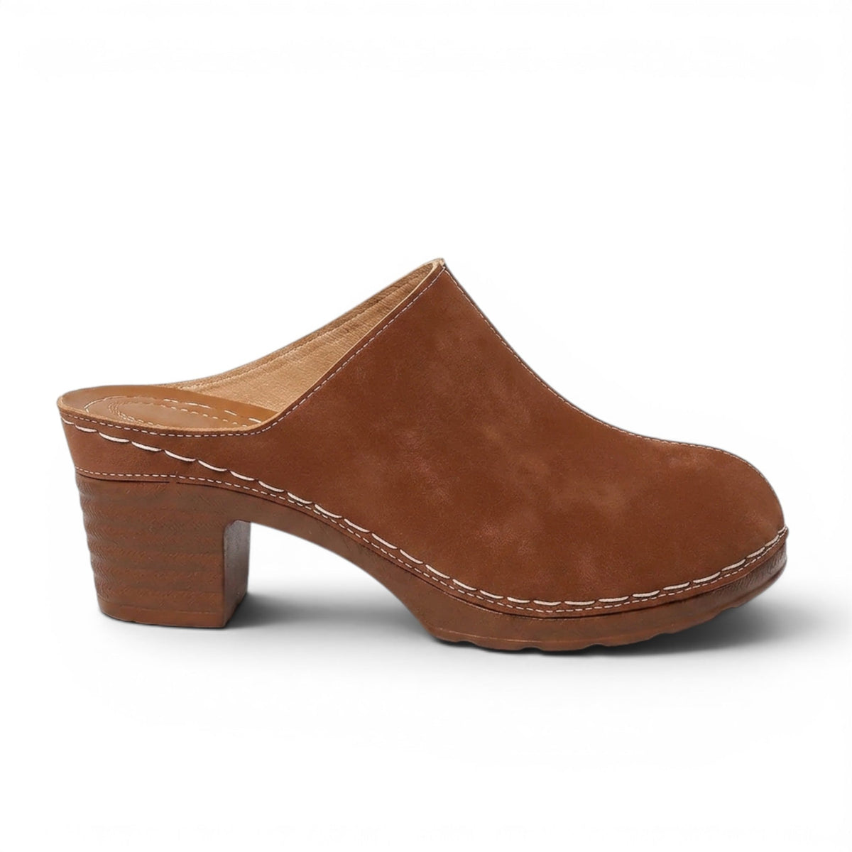 City-Ready Chunky-Heel Casual Clogs