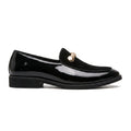 Signature Patent Loafers with Gold Jewel Detail