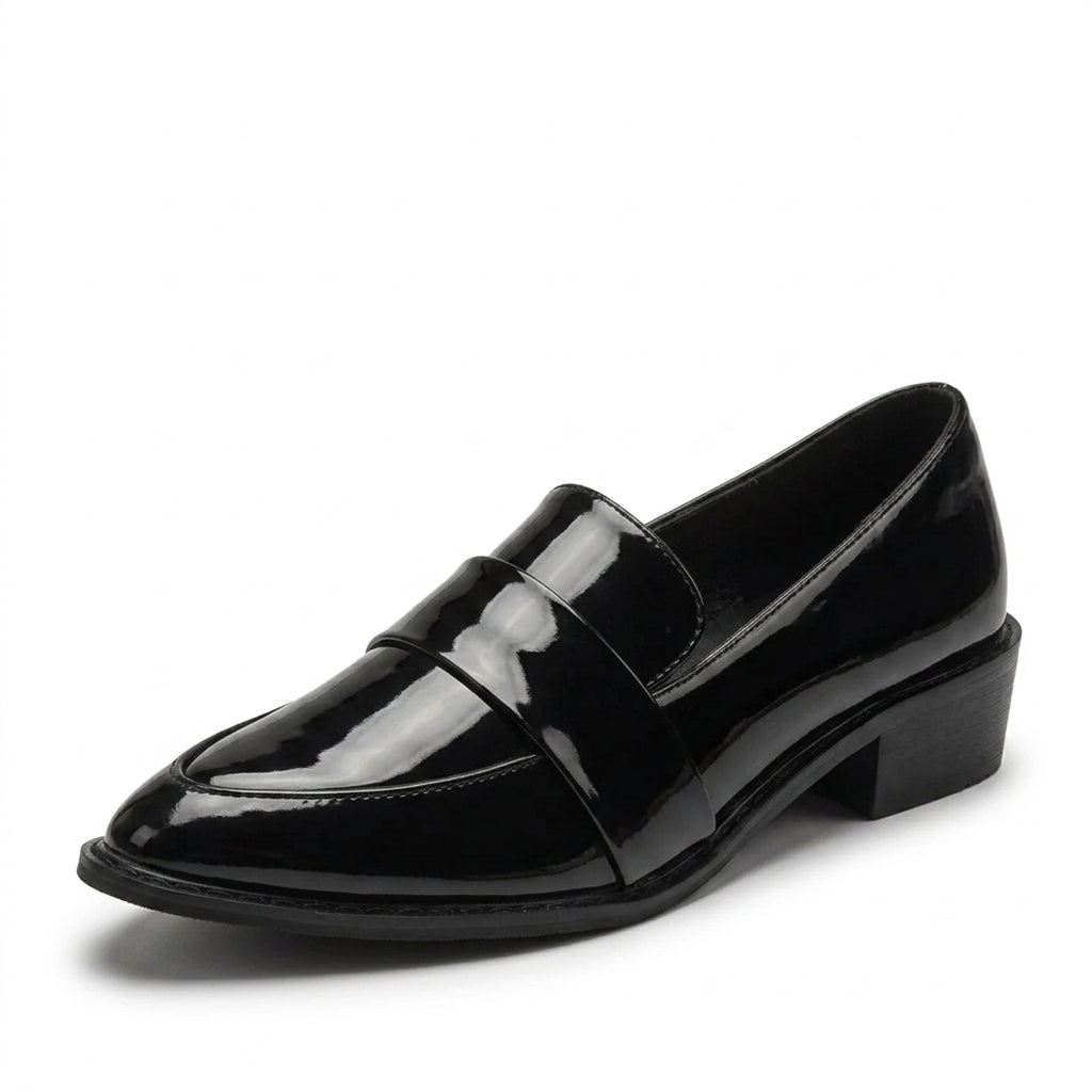 Classic Roswitha British-Inspired Patent Loafers
