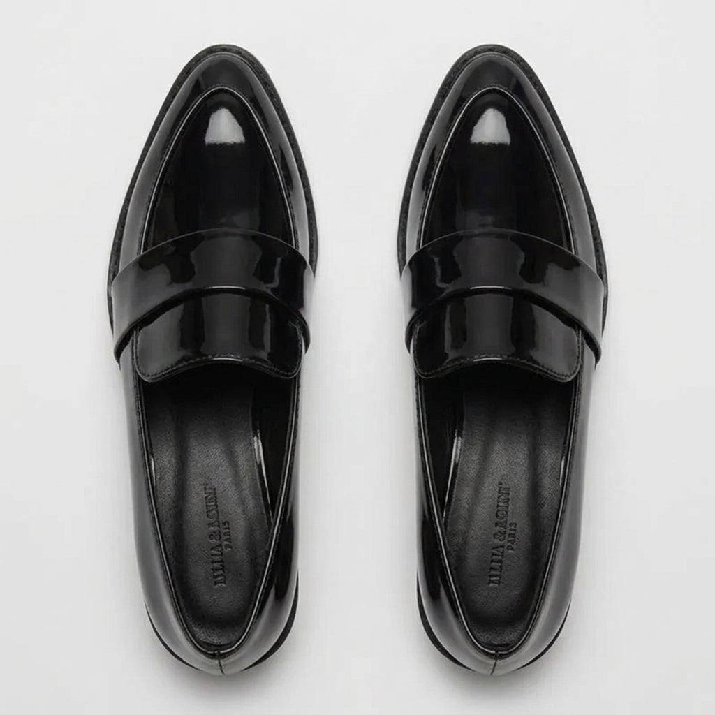 Classic Roswitha British-Inspired Patent Loafers
