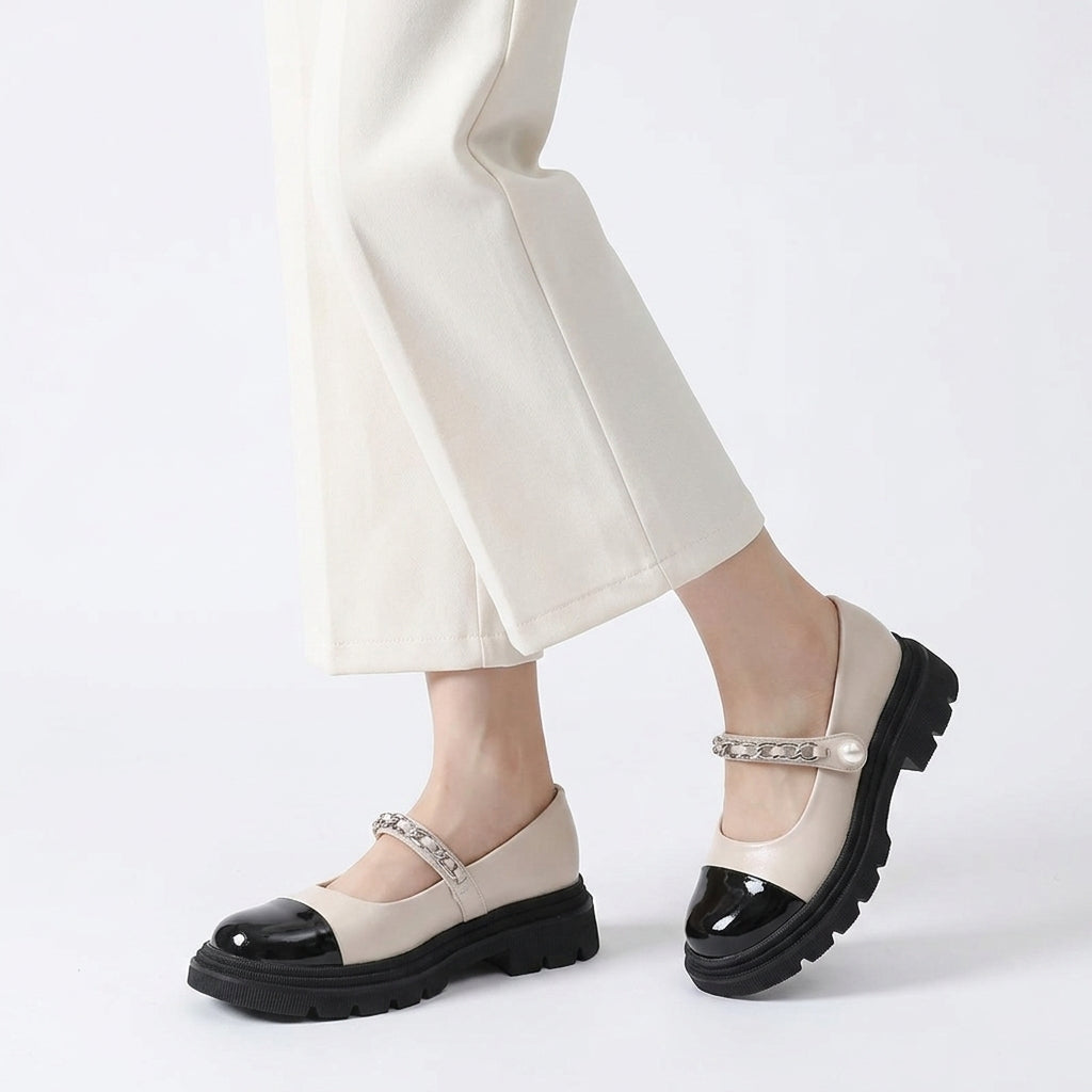 Classic Patent Mary Jane Loafers