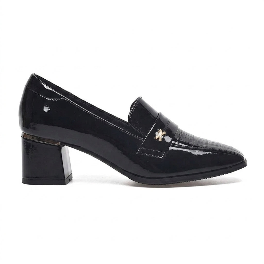 Modern Block Heel Loafers