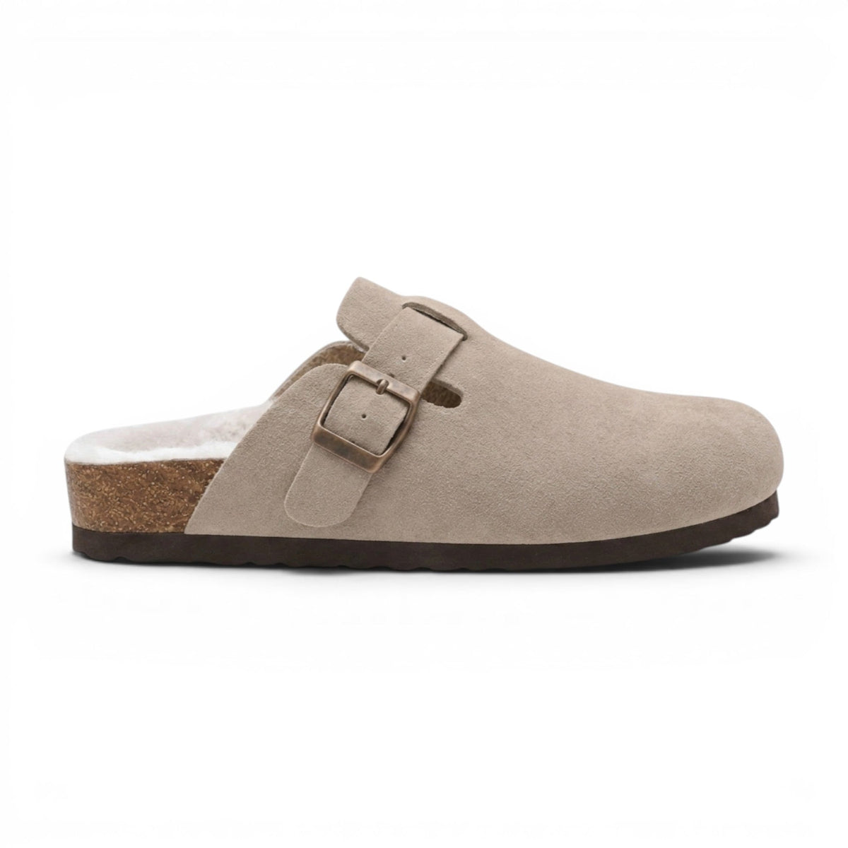 Barefoot-Soft Ottilie Shearling-Lined Suede Mules