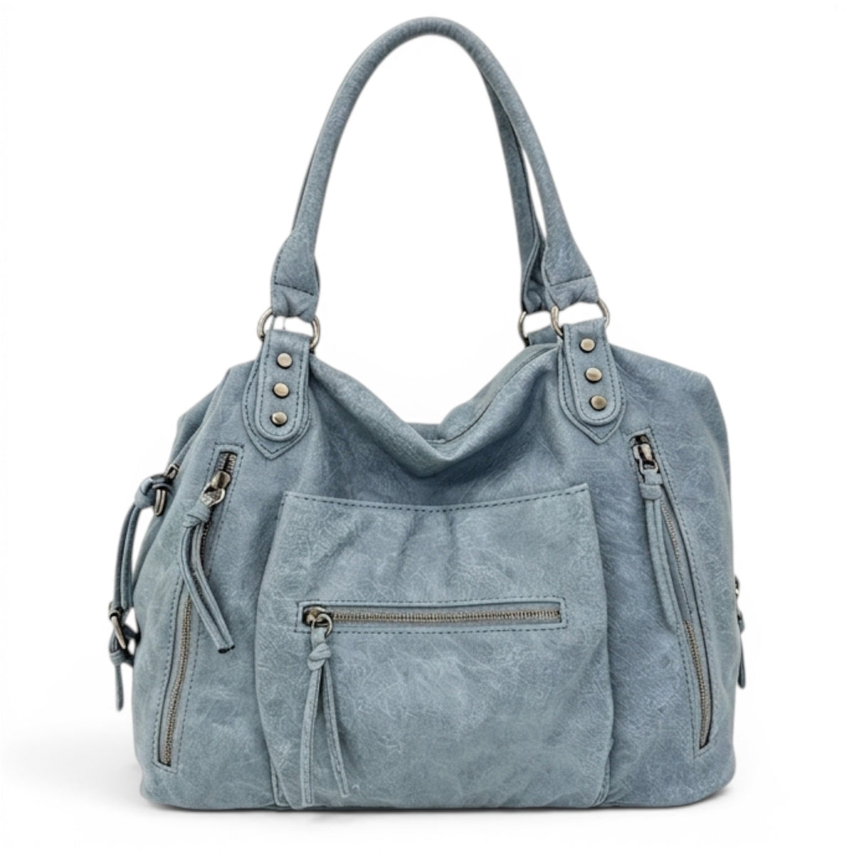 Essential Leather Shoulder Bag with Pockets