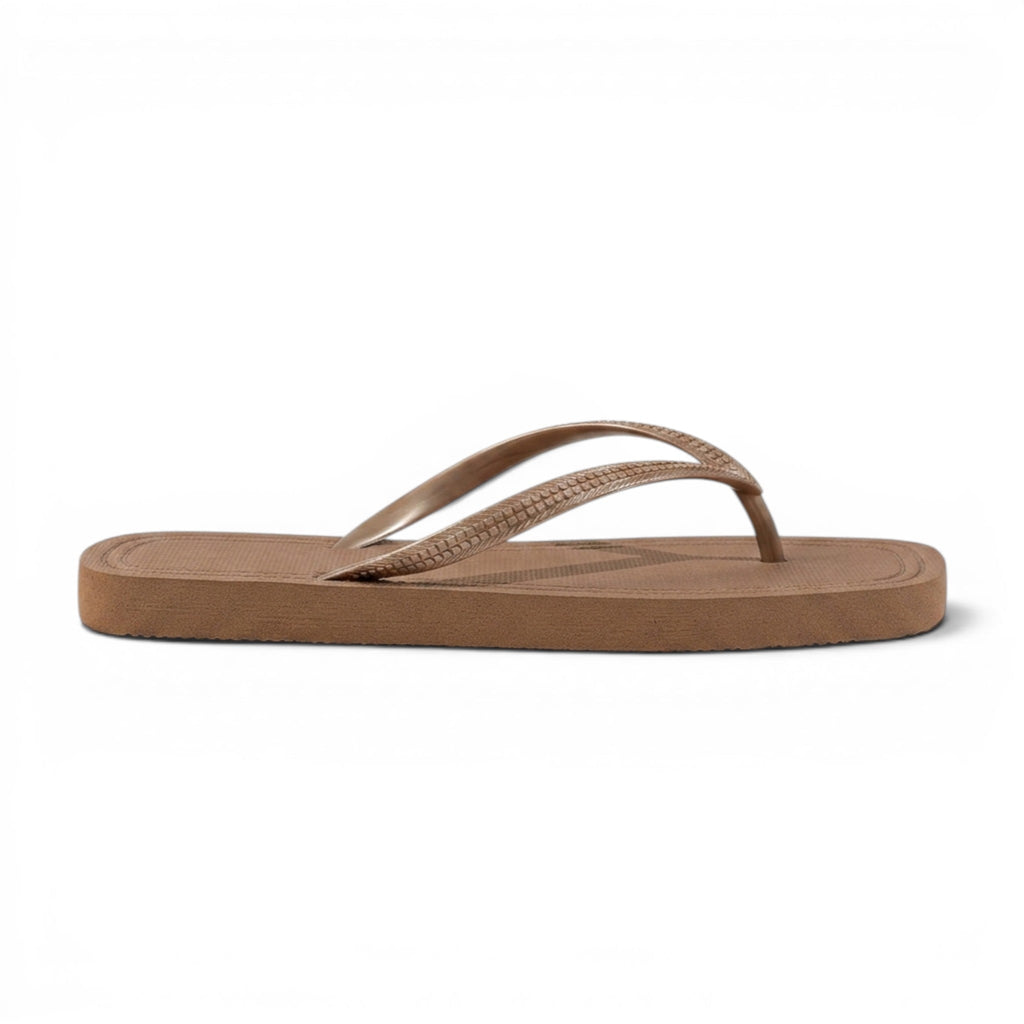 Summer-Ready Shimmer-Strap Thong Sandals
