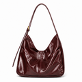 Polished Patent Leather Shoulder Bag