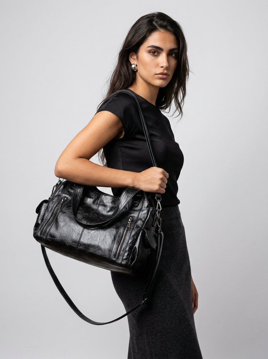 The Everyday Zip-Top Shoulder Bag