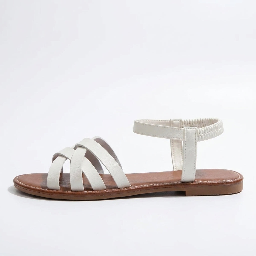 Essential Vegan-Leather Flat Sandals