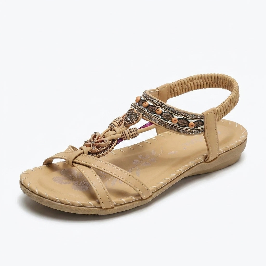 Statement Marcelline Embellished Ankle-Strap Sandals