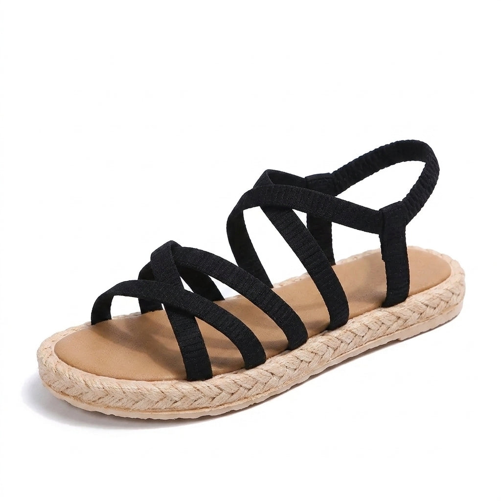 Getaway Rope-Sole Flat Sandals