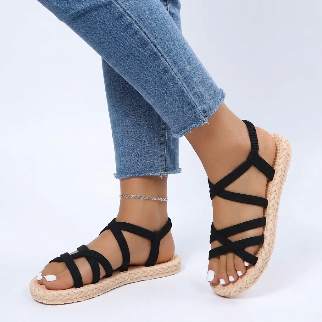 Getaway Rope-Sole Flat Sandals