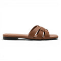 Weekend Solveig Wide Crossed-Strap Mules