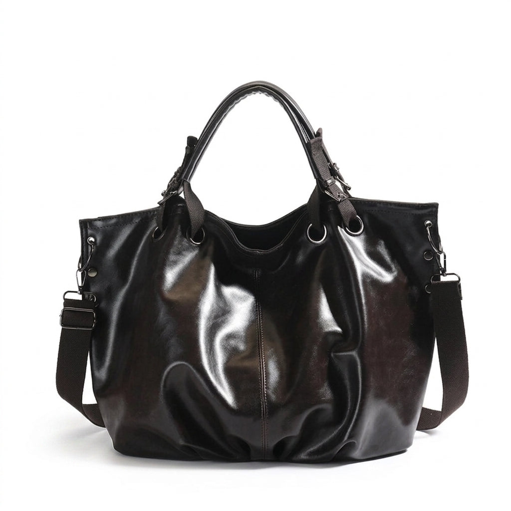 Heritage-Inspired Guinevere Aged Leather Tote