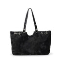 Heritage-Inspired Lior Weathered Suede Tote