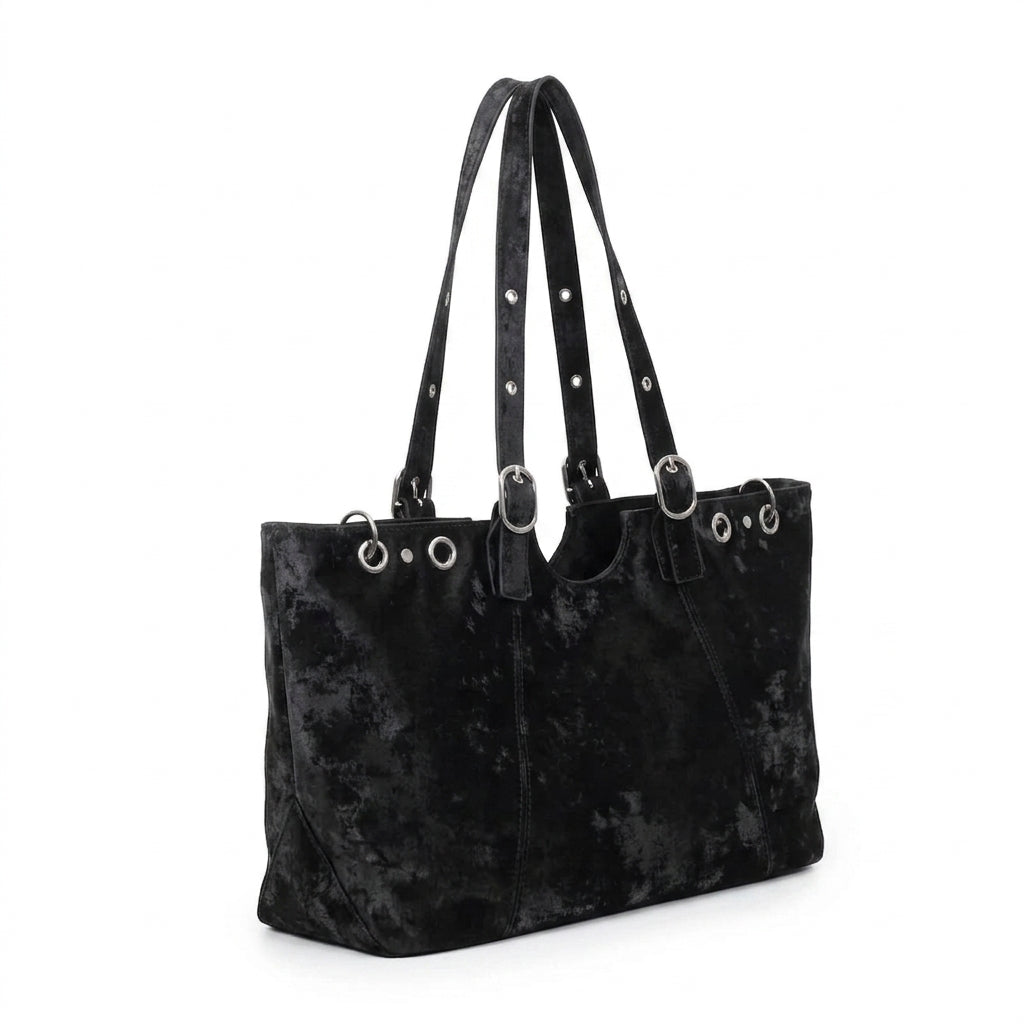 Heritage-Inspired Lior Weathered Suede Tote