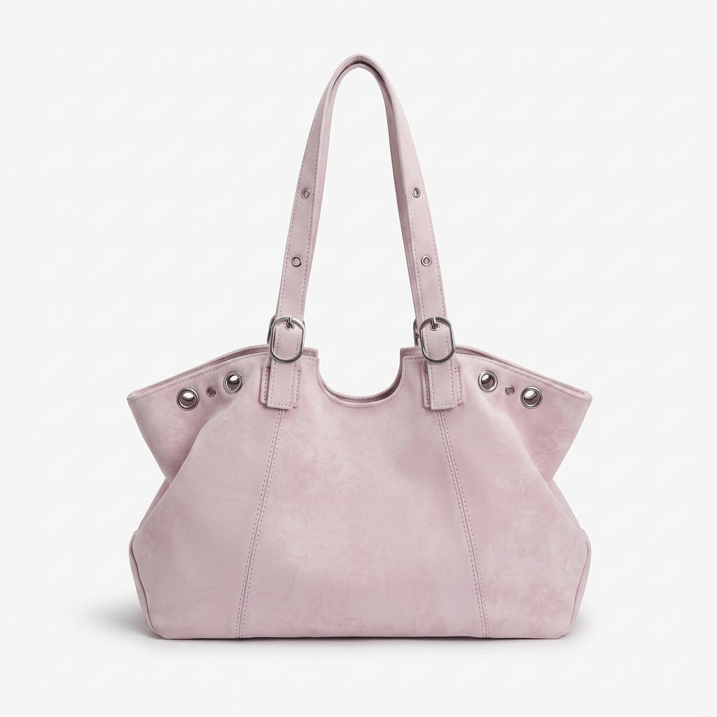 Heritage-Inspired Lior Weathered Suede Tote