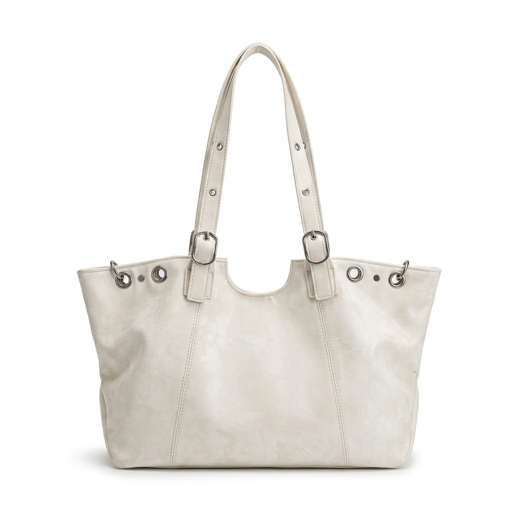 Heritage-Inspired Lior Weathered Suede Tote
