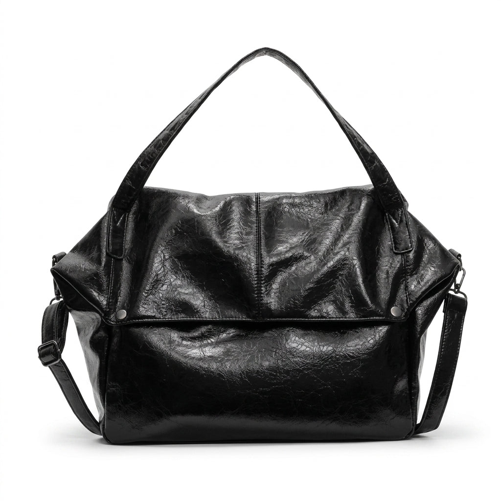 Bold Glossy Shoulder Bag