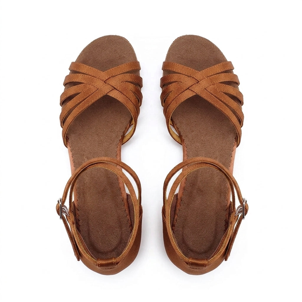 Refined Ulrika Multi-Strap Low-Heel Sandals