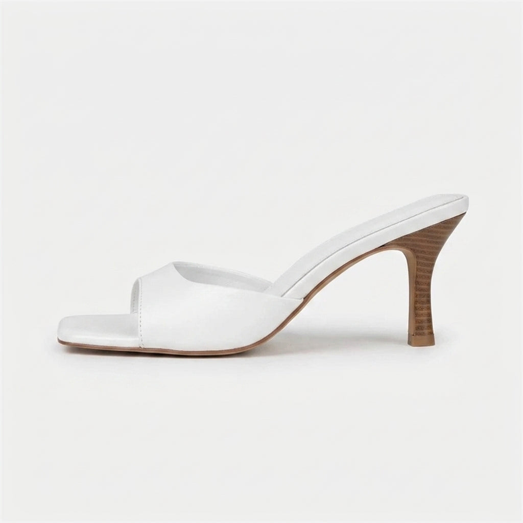 Refined Nude Patent Stiletto Sandals