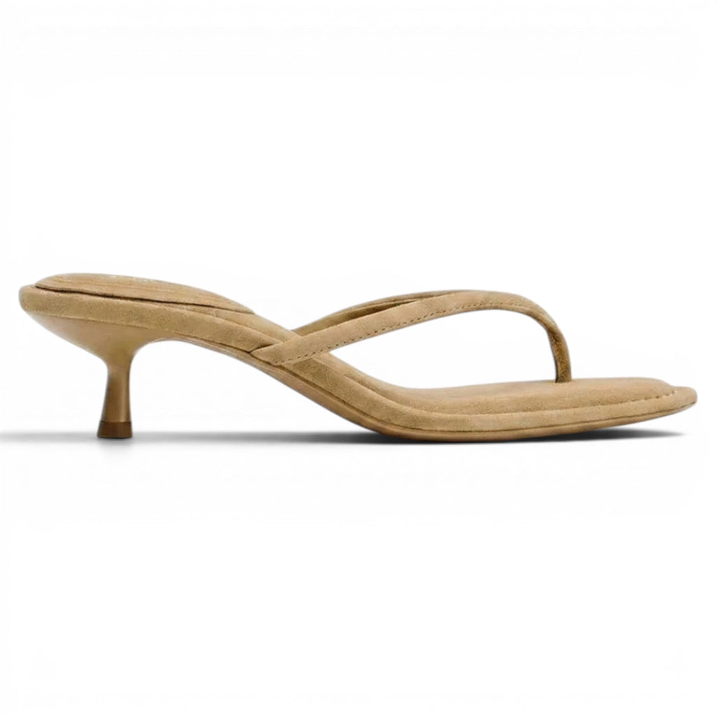 Effortless Low-Heel Thong Sandals