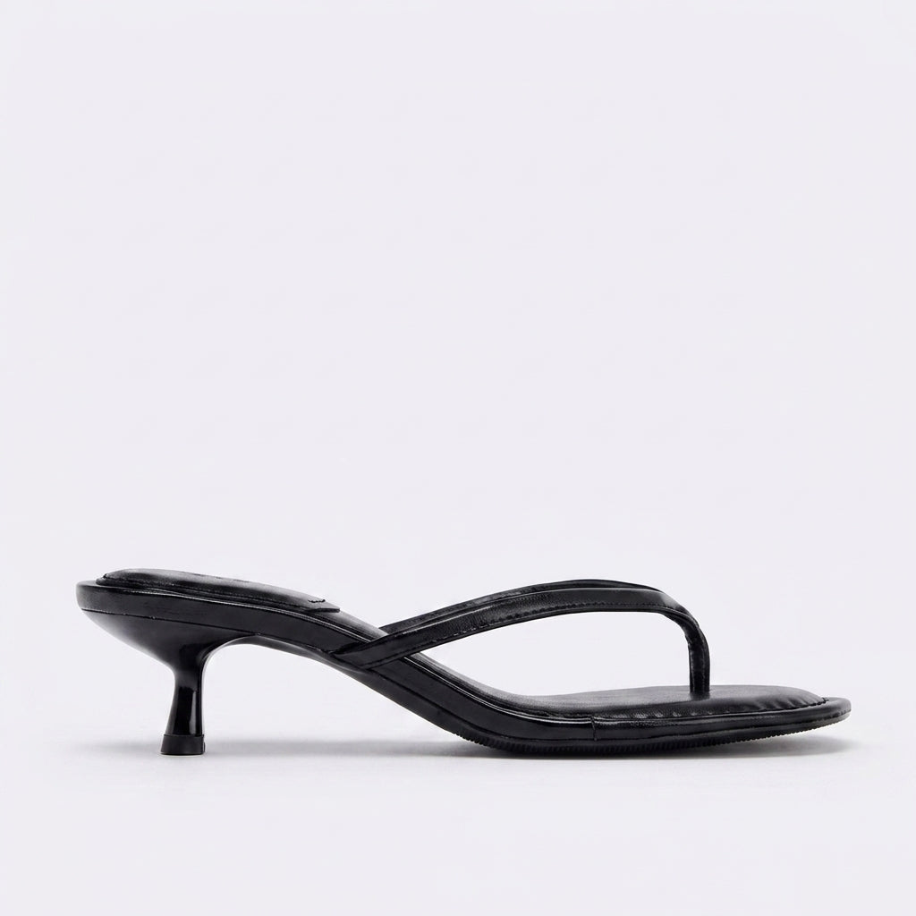 Effortless Low-Heel Thong Sandals
