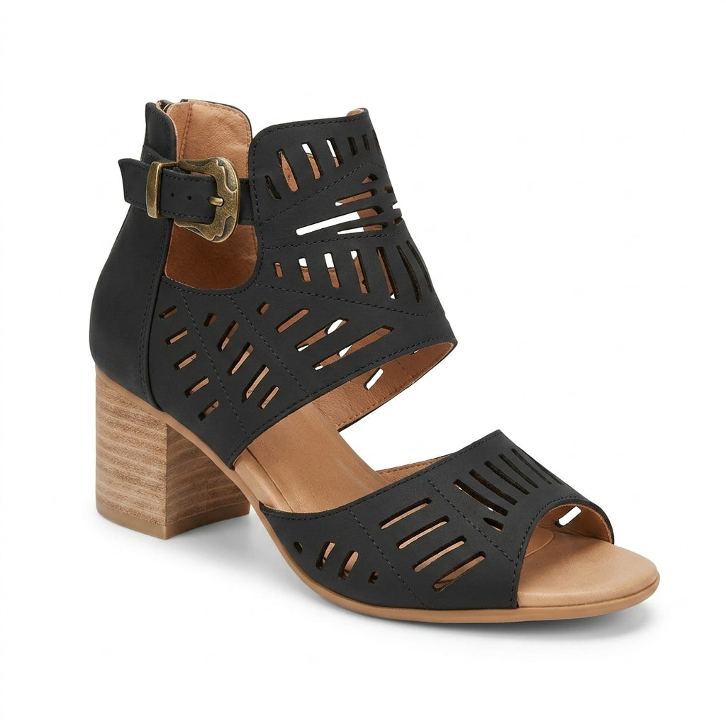 Bold Ursula Square-Heel Gladiator Sandals