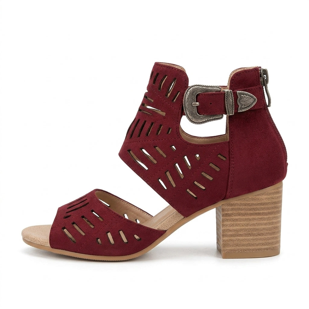 Bold Ursula Square-Heel Gladiator Sandals
