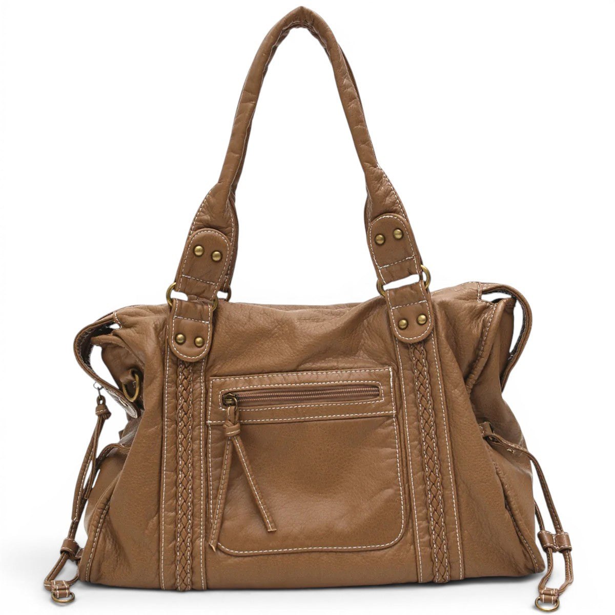 Signature Rigid Leather Crossbody Bag
