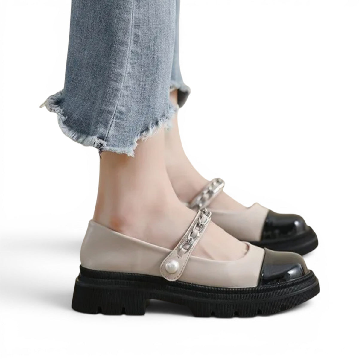 Classic Patent Mary Jane Loafers