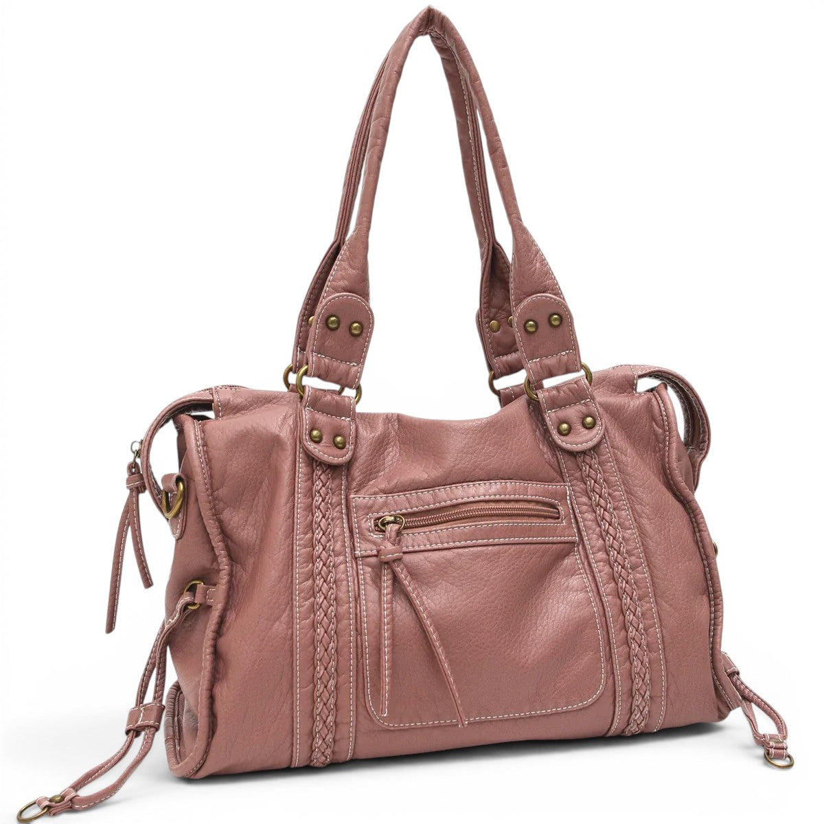 Signature Rigid Leather Crossbody Bag