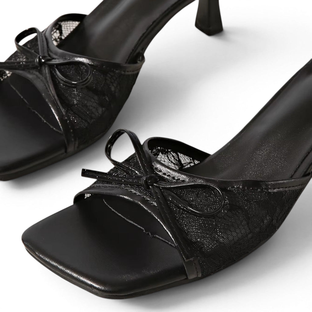 Signature Calantha Floral Lace Heeled Sandals