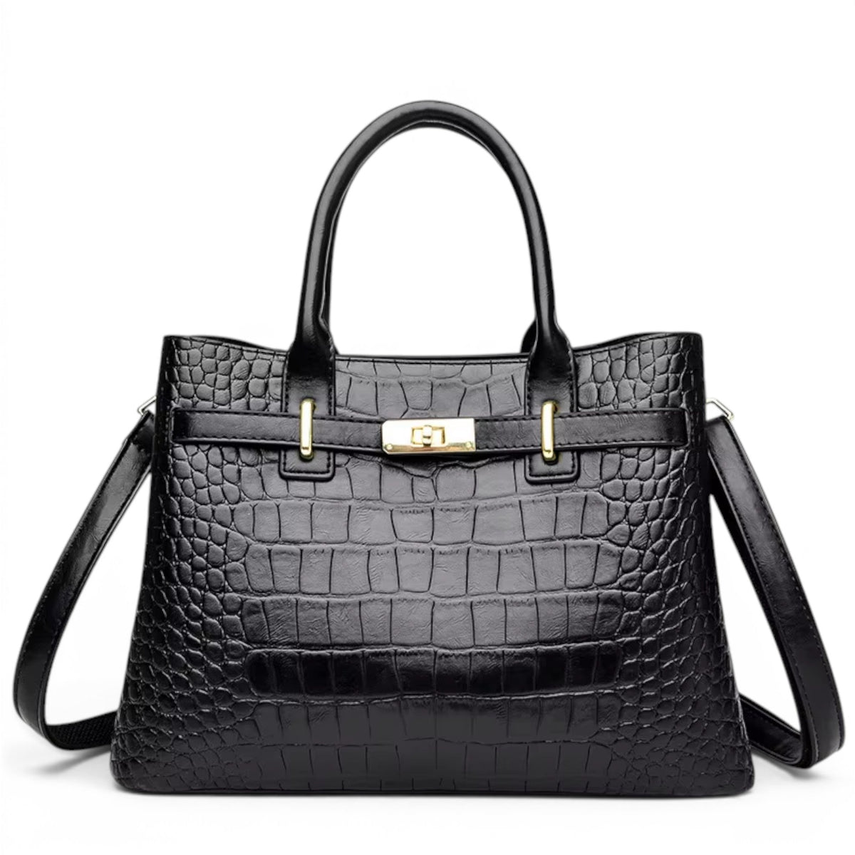 Bold Estelline Croc-Effect Leather Crossbody
