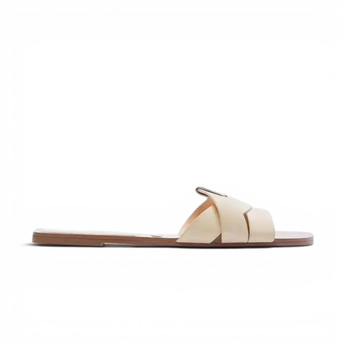 Effortless Wide-Strap Flat Mules