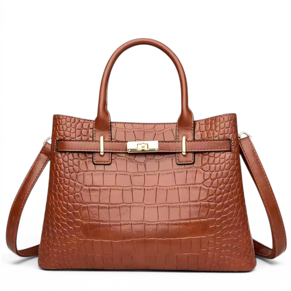 Bold Estelline Croc-Effect Leather Crossbody