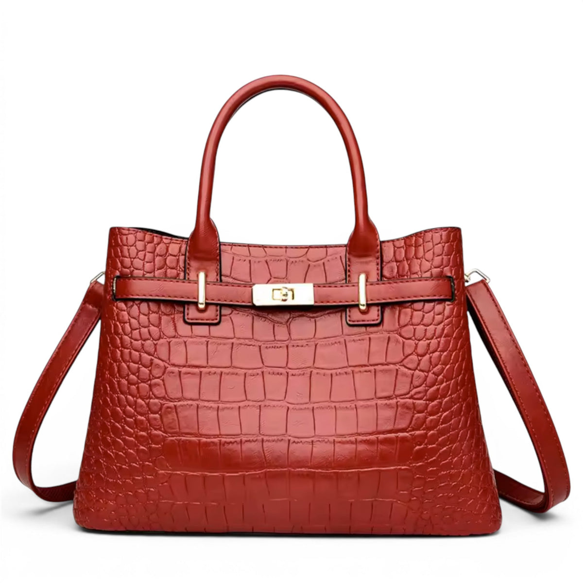 Bold Estelline Croc-Effect Leather Crossbody
