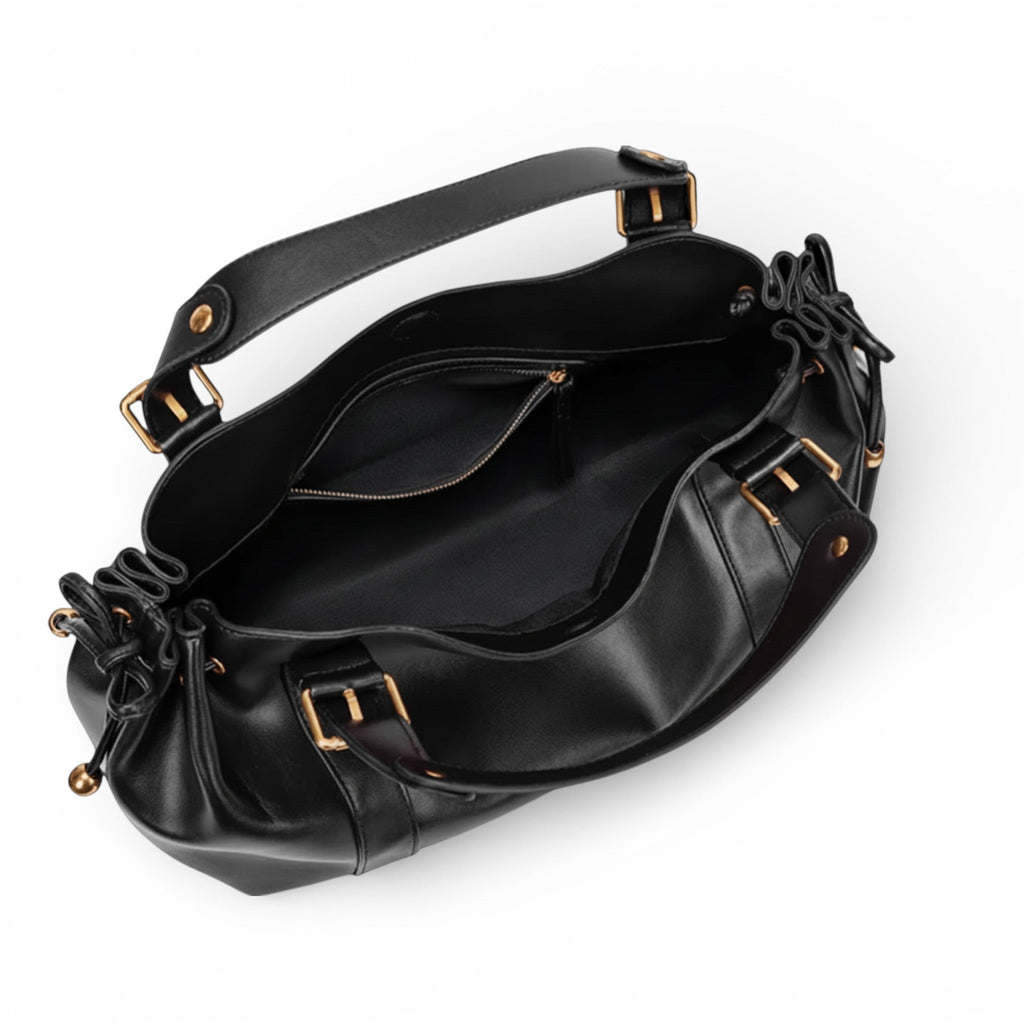 The Everyday Wide Leather Shoulder Bag