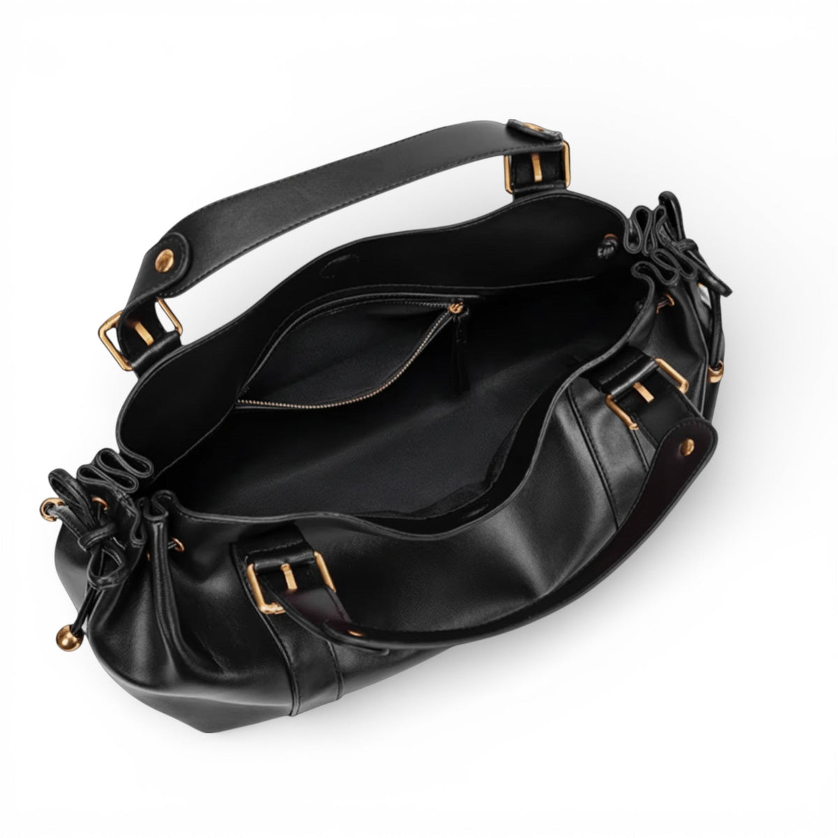 The Everyday Wide Leather Shoulder Bag