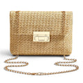 Sun-Ready Cyrielle Woven Straw Shoulder Bag