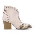 Bold Galiana Studded Vintage Western Ankle Boots