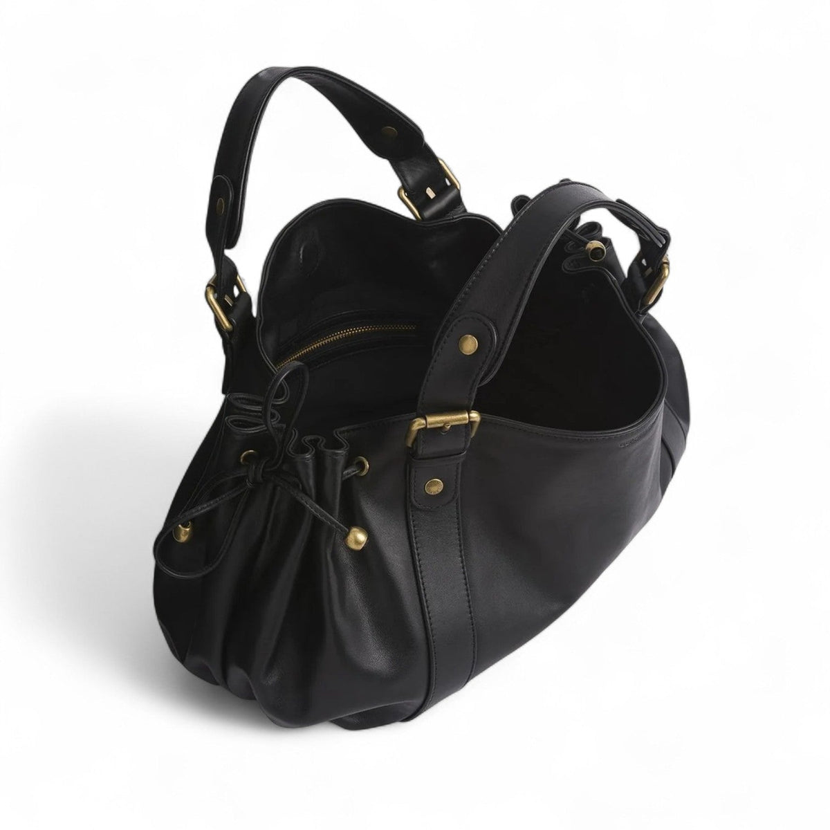The Everyday Wide Leather Shoulder Bag