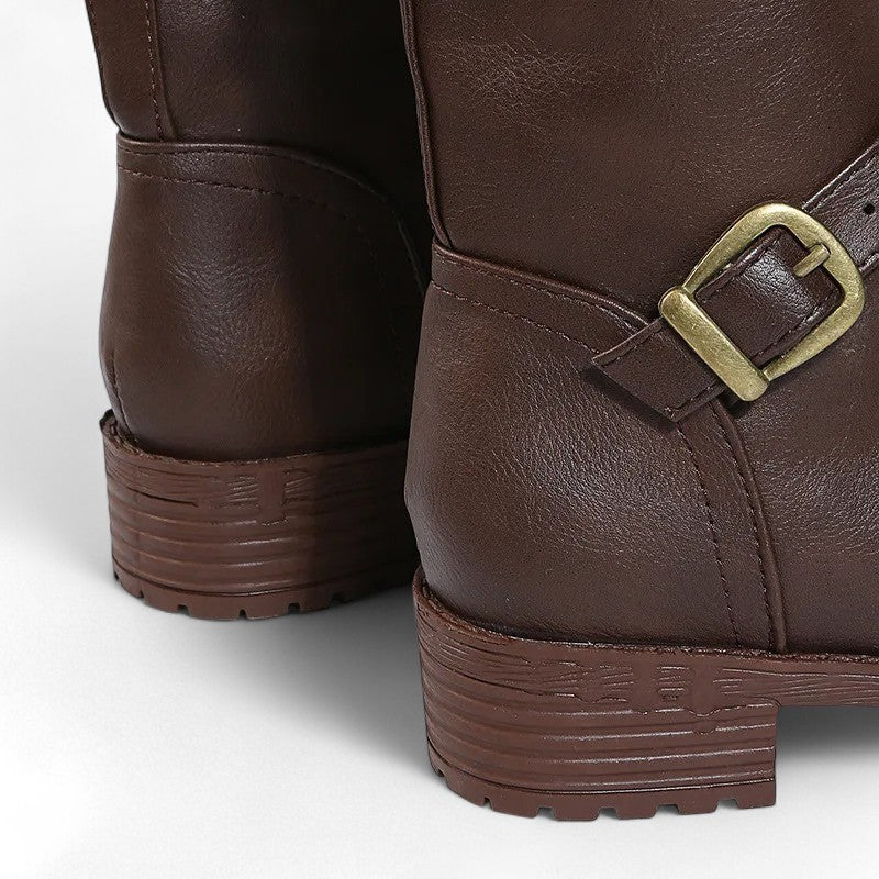 Essential Flat Tall Boots with Zip Closure