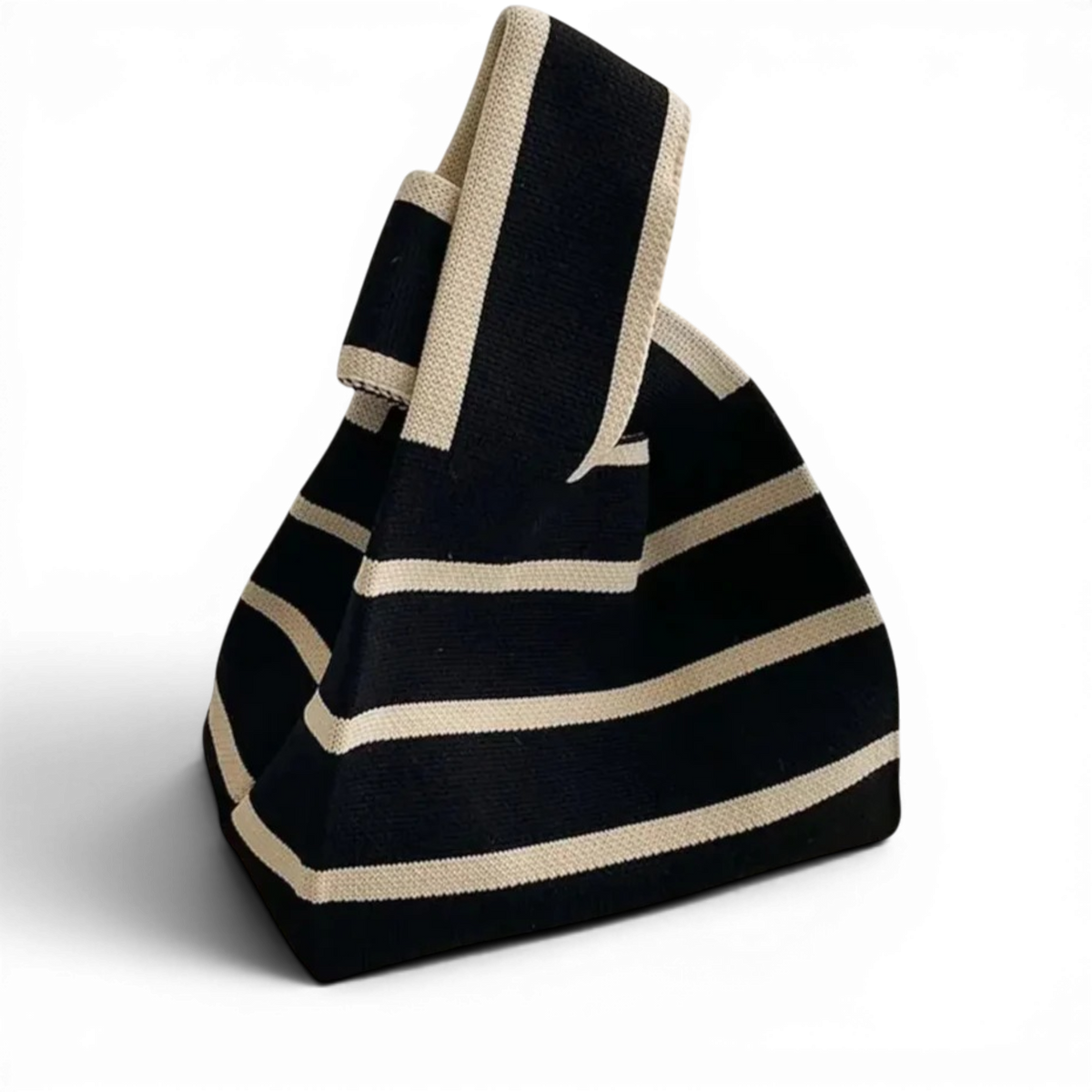 Effortless Canvas Shoulder Bag with Bow Detail