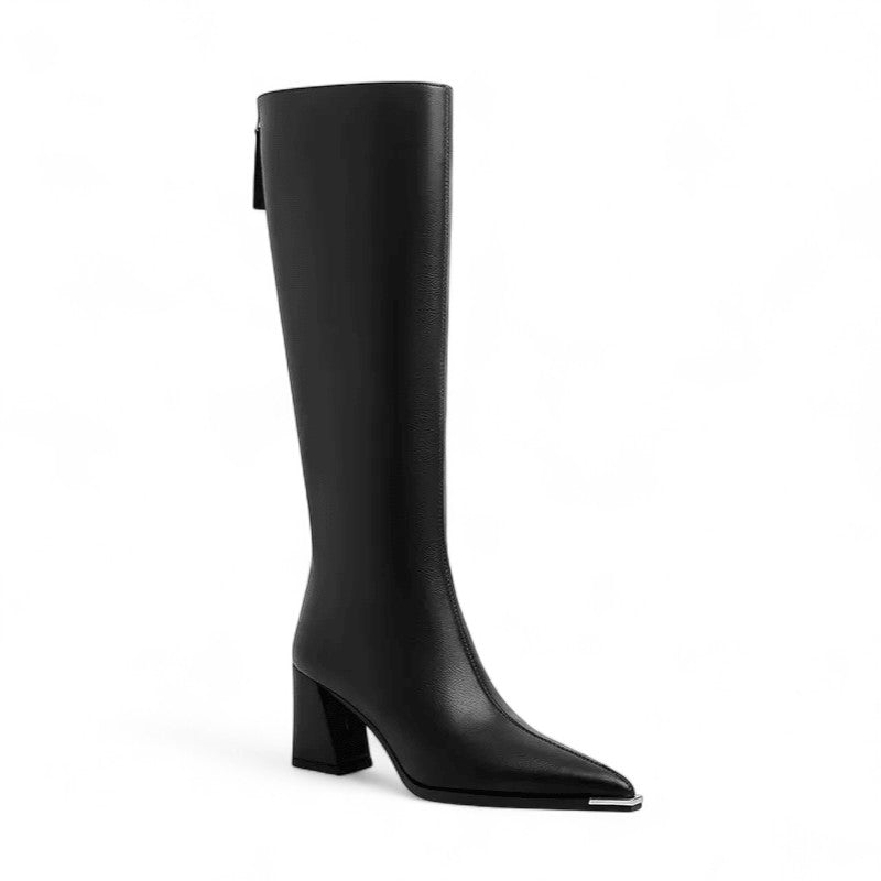 Sleek Valentia Tall Boots with High Heel