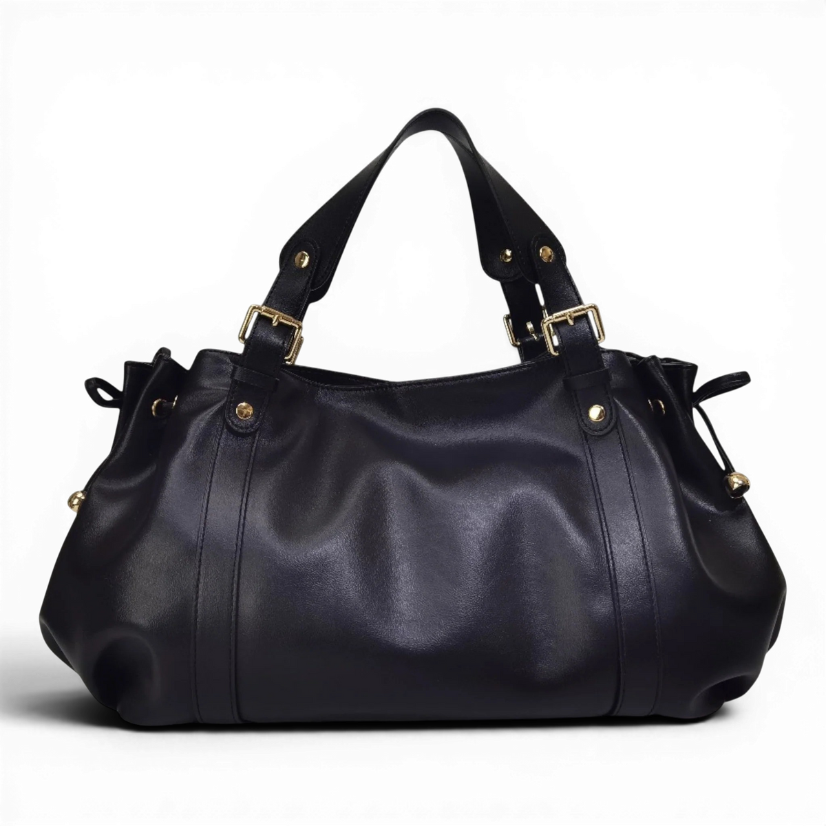 The Everyday Wide Leather Shoulder Bag