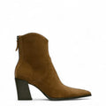 Essential Heeled Suede Western Ankle Boots