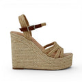 Getaway Ophira Braided Raffia Wedge Sandals