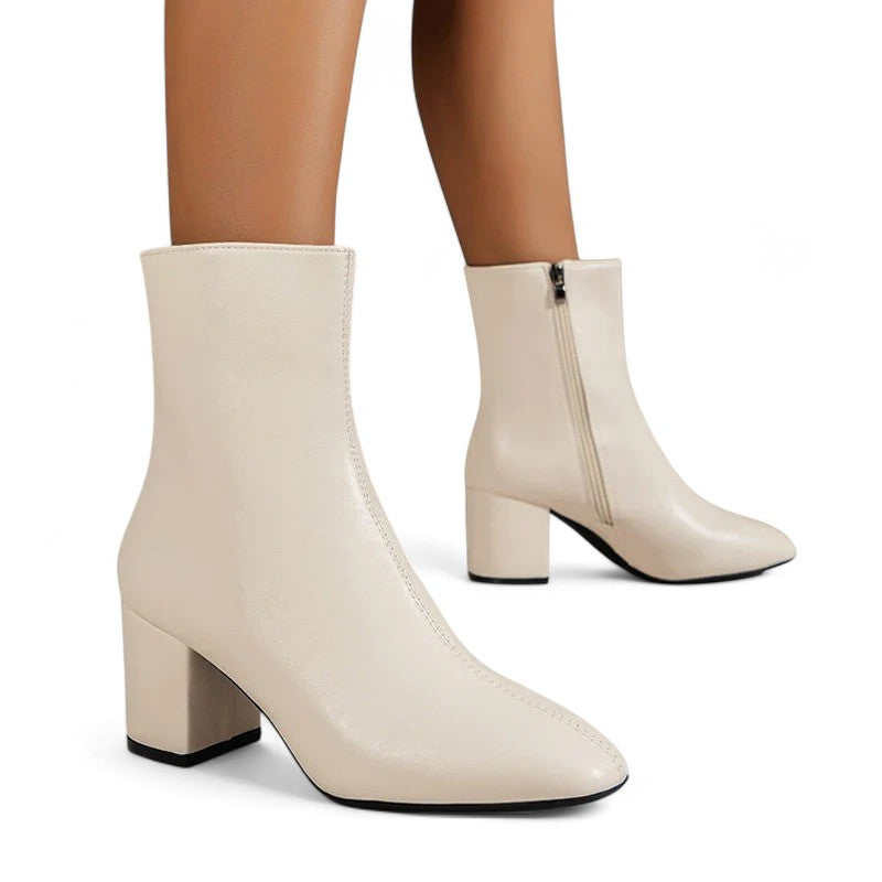 Statement Celestia Glossy Leather Booties