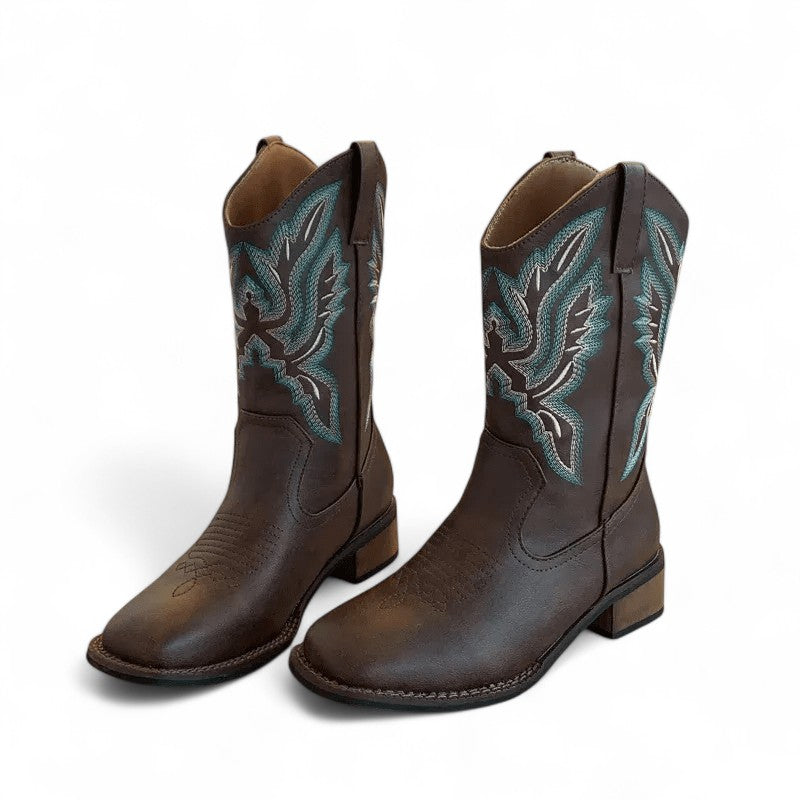 Essential Brown Mid-Calf Western Boots
